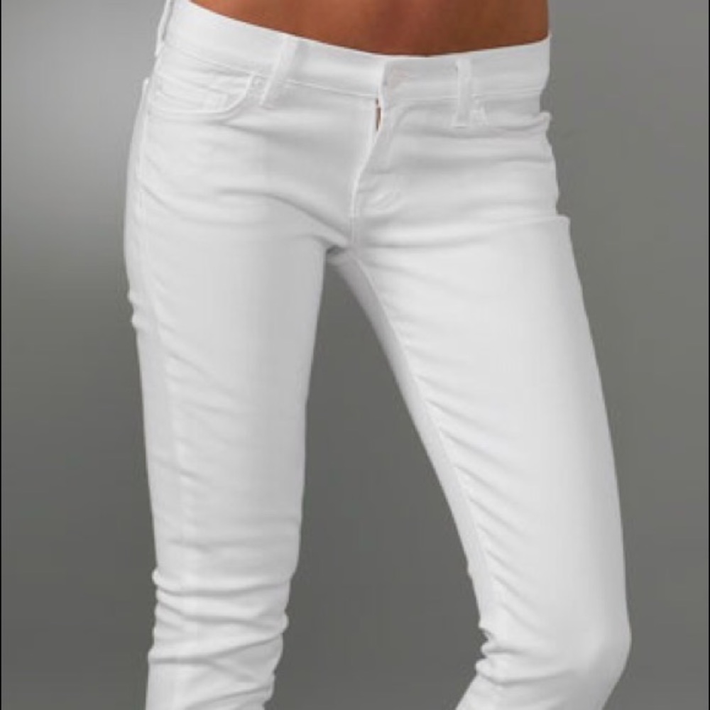 7 for All Mankind Roxanne White Jeans Sz 31